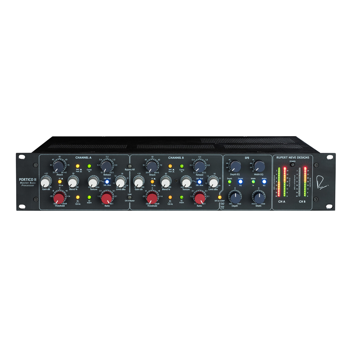 Rupert Neve Portico II Master Buss Processor - Professional Stereo Compressor with Silk Red and Blue Modes