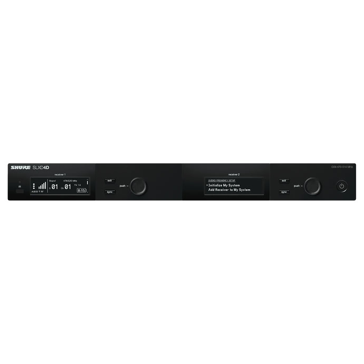 Shure SLXD4D - Professional 4-Channel Digital Wireless Receiver