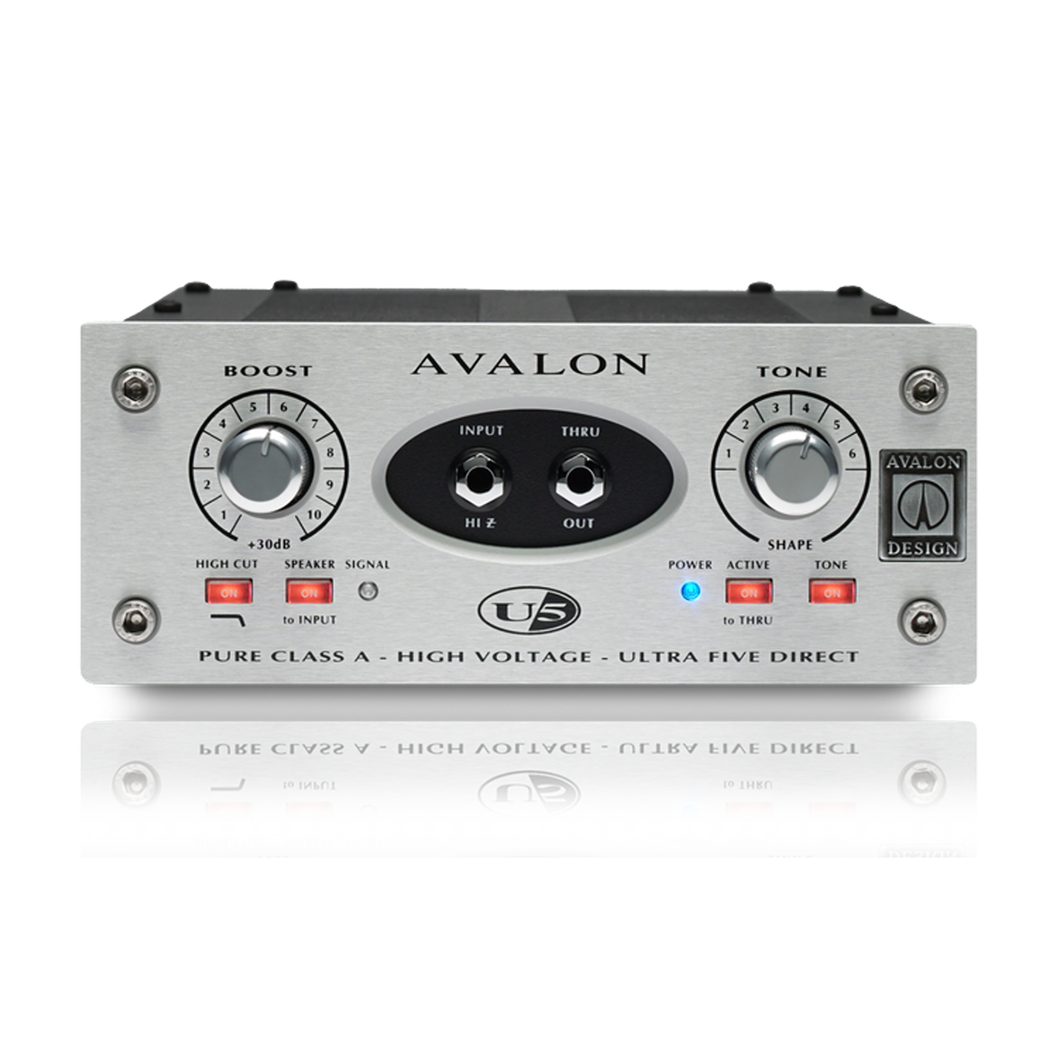 Avalon U5 DI-Preamp - Professional Class A Direct Box and Instrument Preamplifier with Pure Class A Design