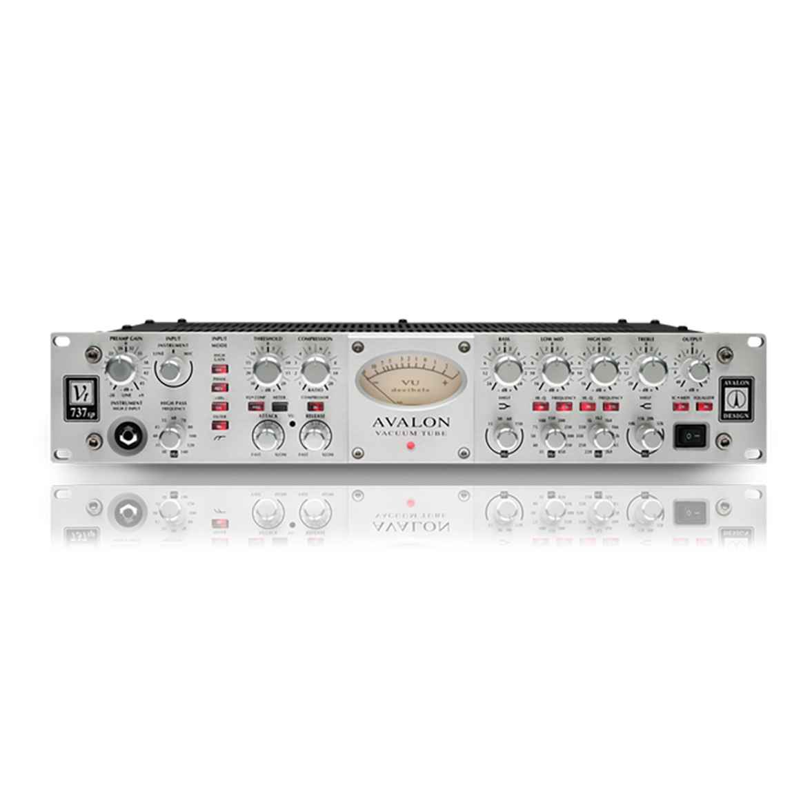 Avalon VT-737sp Tube Channel Strip - Professional Class A Tube Preamp with Opto-Compressor and 4-Band Parametric EQ