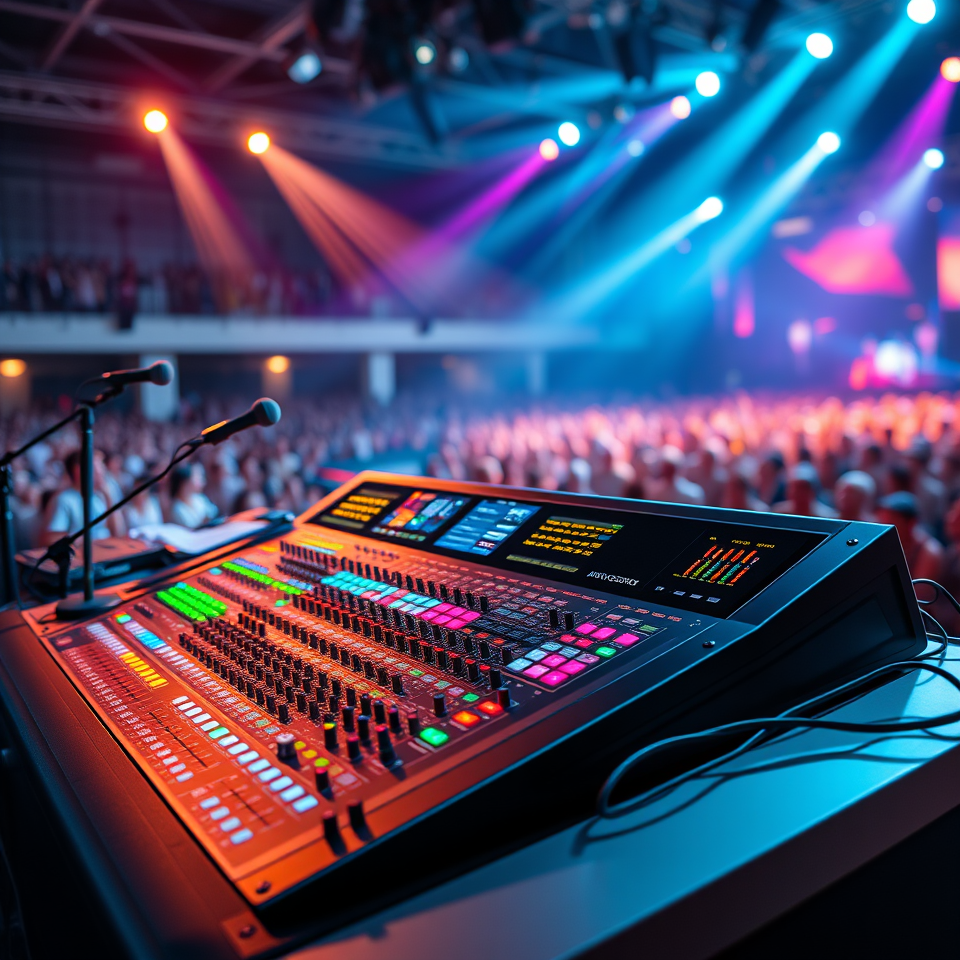 Professional Digital and Analog Audio Mixing Consoles for Live Sound and Recording