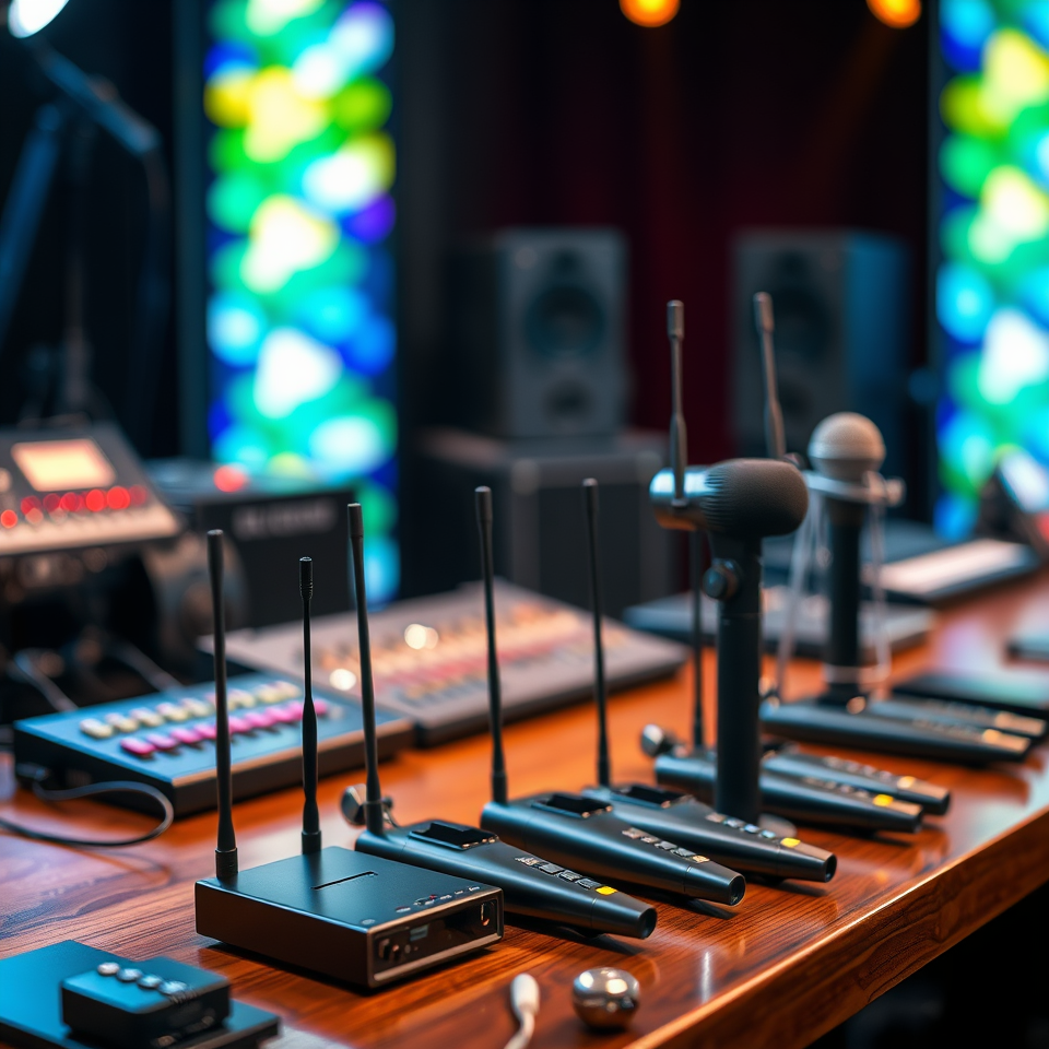 Professional Wireless Microphone Systems for Live Performance and Broadcasting